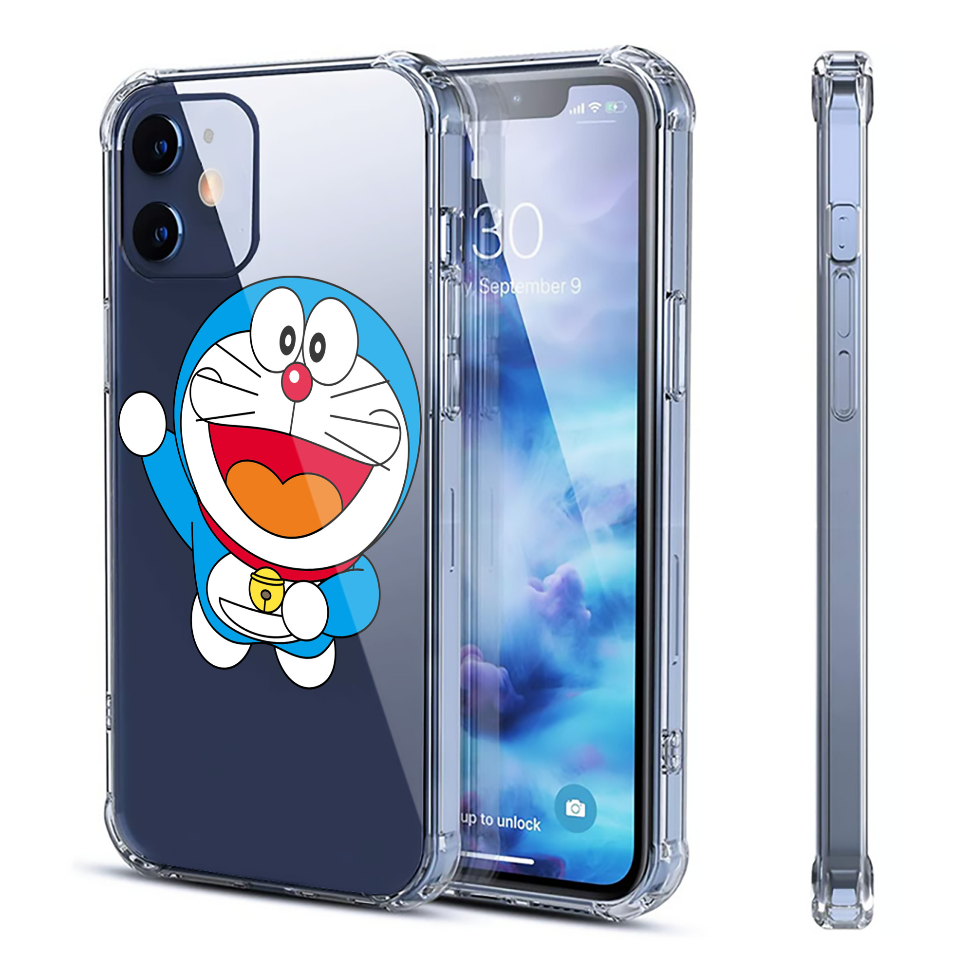 （画像用） ドラえもん Doraemon 【iPhone 12シリーズ対応】透明スマホケース（クリアソフトケース）